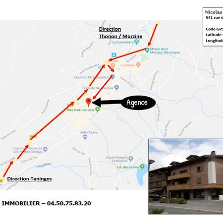Appartement Renove Aux Gets, Proche Centre Et Telecabines, 1 Chambre + Mezzanine, Parking Inclus - Fr-1-623-54 莱热 外观 照片